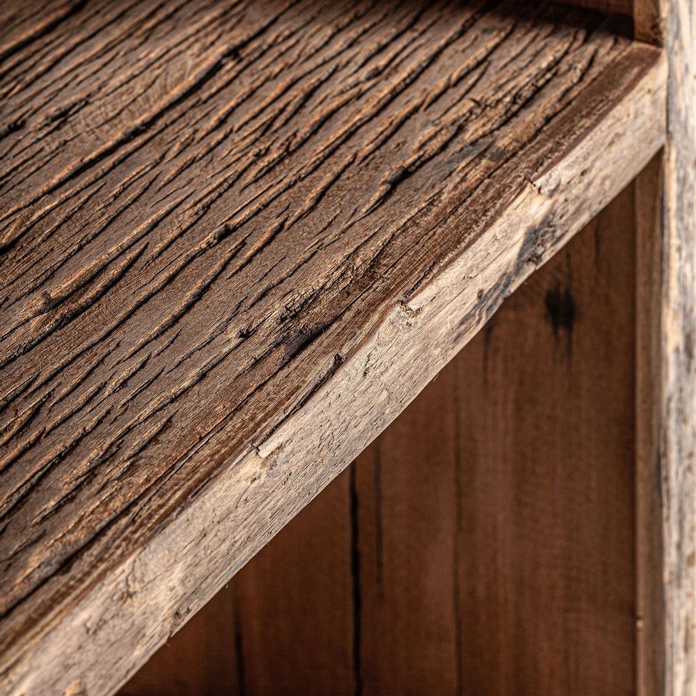 Other tables - Brown reclaimed wood bar counter module 60x60x110 cm - VICAL