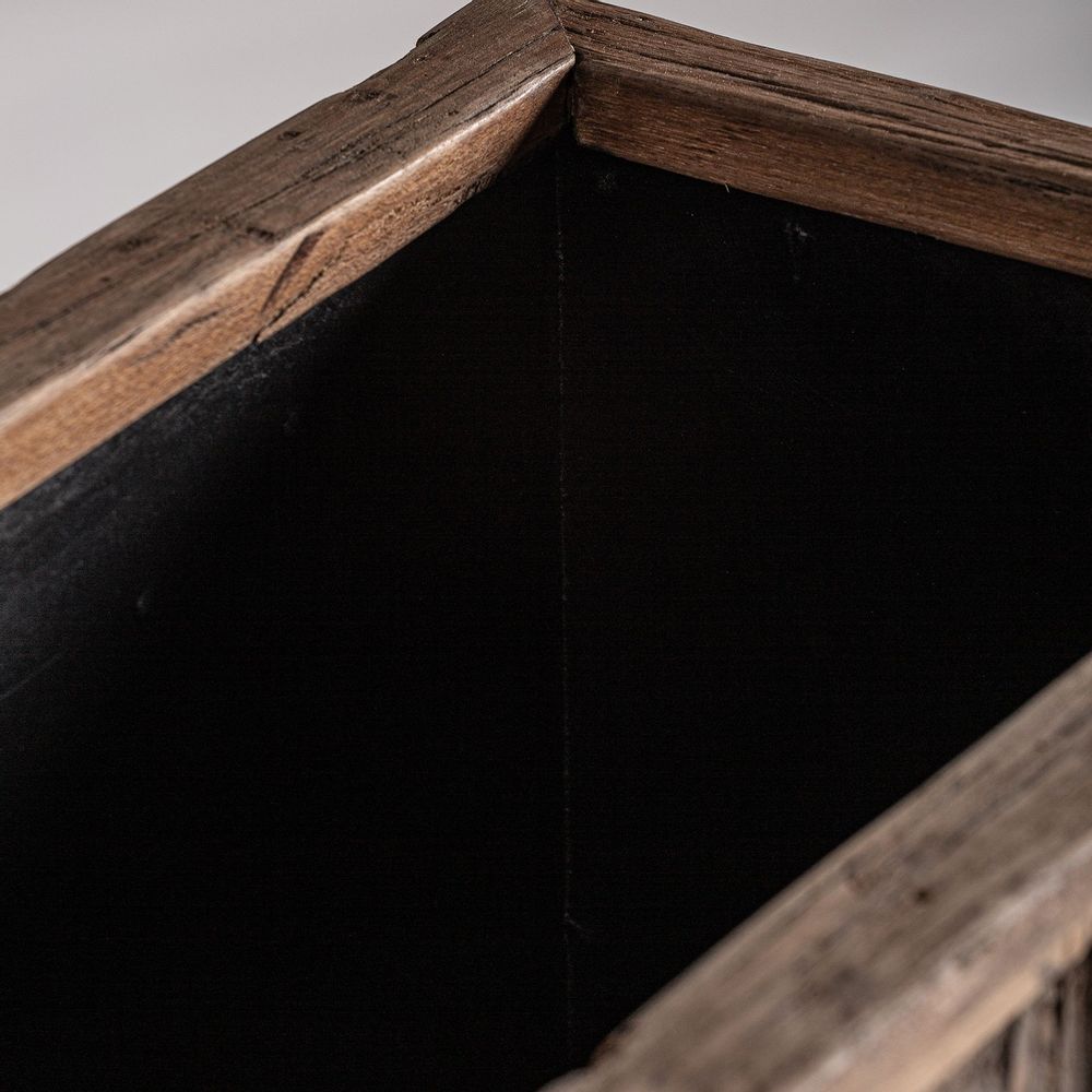 Other tables - Brown reclaimed wood bar counter module 120x32x91 cm - VICAL