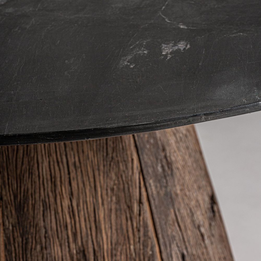 Dining Tables - Black marble living room table 120x120x76 cm - VICAL