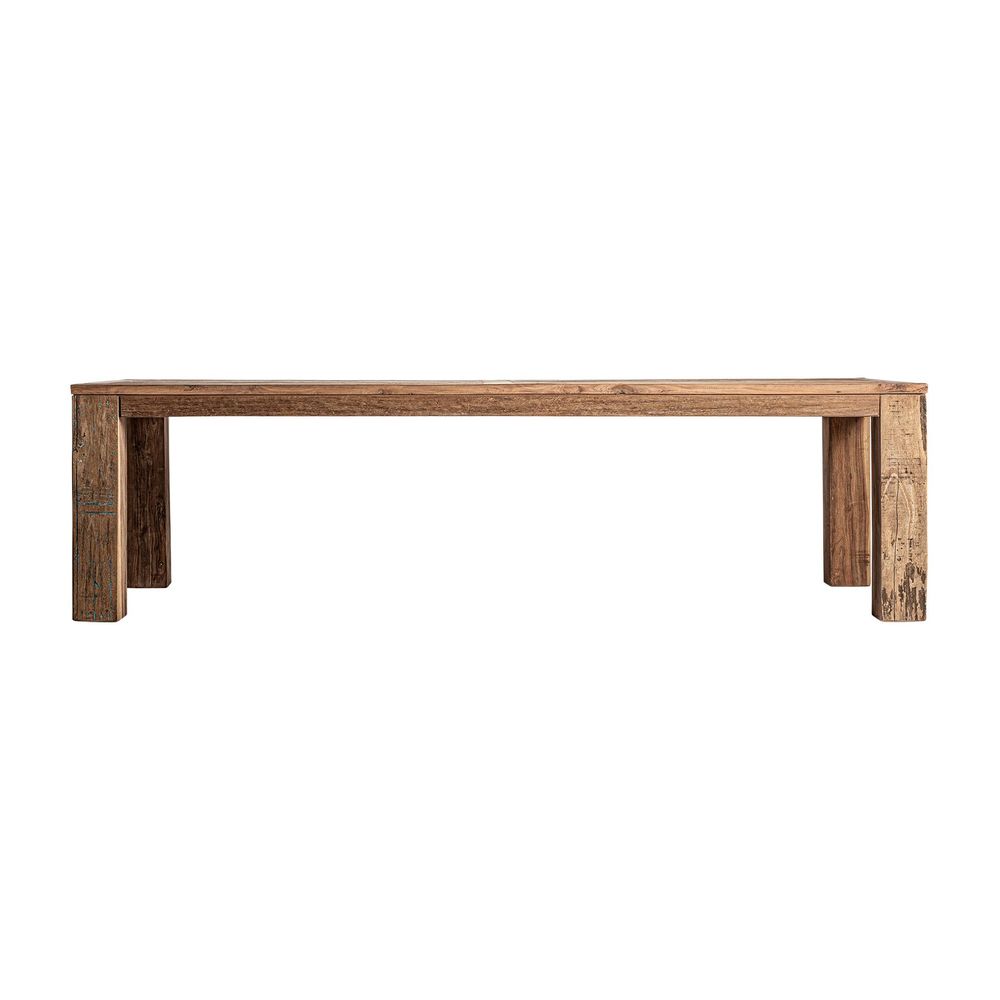 Dining Tables - Brown reclaimed wood living room table 270x110x76 cm - VICAL