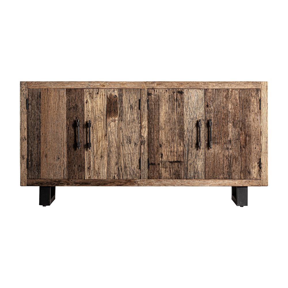 Sideboards - Brown reclaimed wood sideboard 180x45x90 cm - VICAL