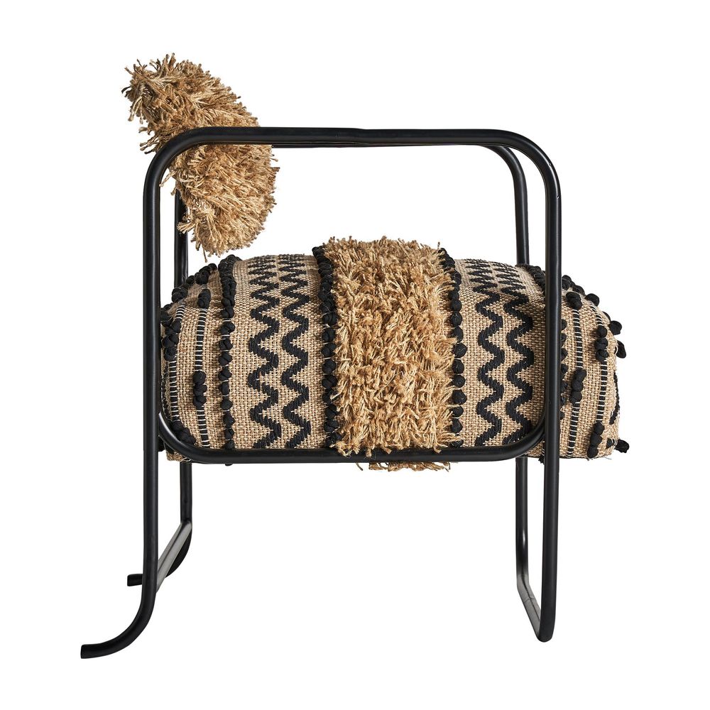Fauteuils - Fauteuil en jute marron 64x67x72 cm - VICAL