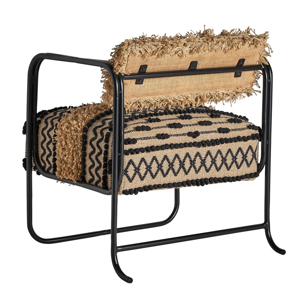 Fauteuils - Fauteuil en jute marron 64x67x72 cm - VICAL