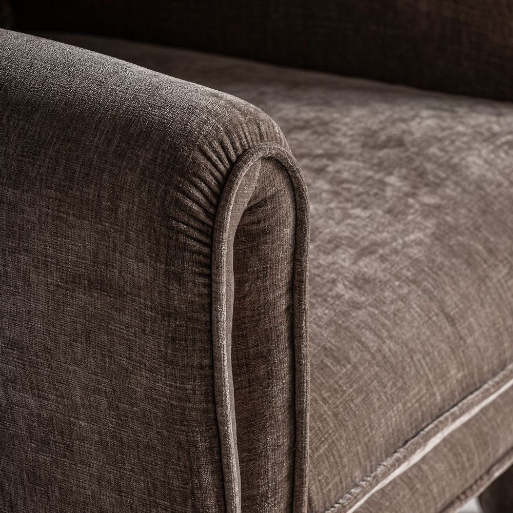 Fauteuils - Fauteuil en bois de pin taupe 81x76x80 cm - VICAL