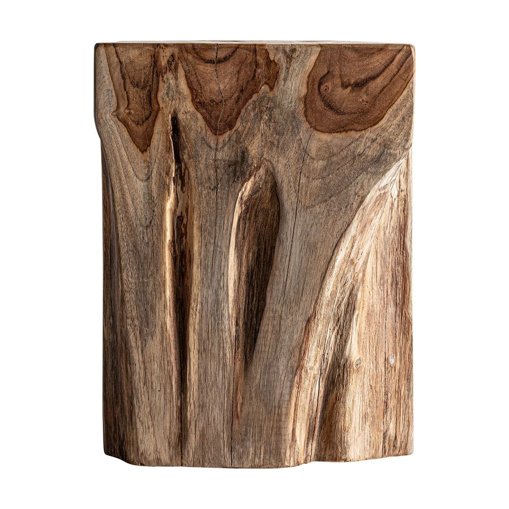 Other tables - Brown teak wood coffee table 30x30x42 cm - VICAL