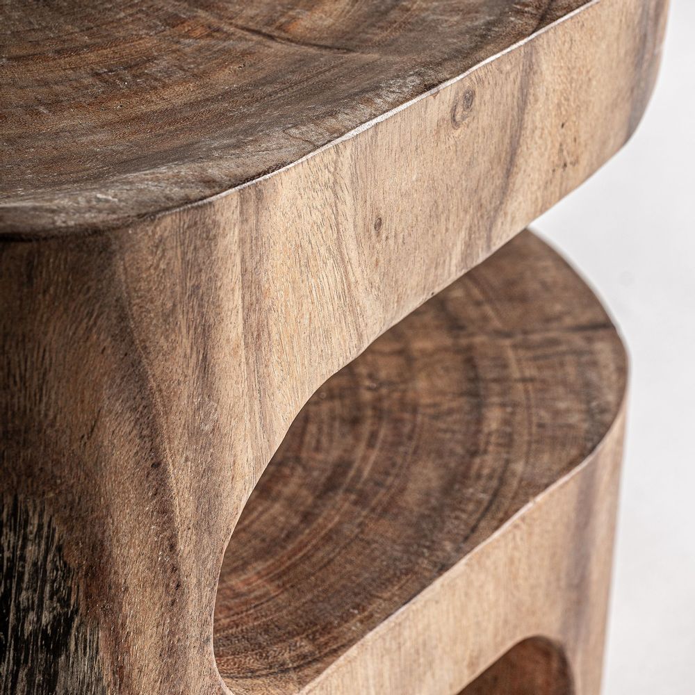 Other tables - Coffee table in brown suar wood 43x35x52 cm - VICAL