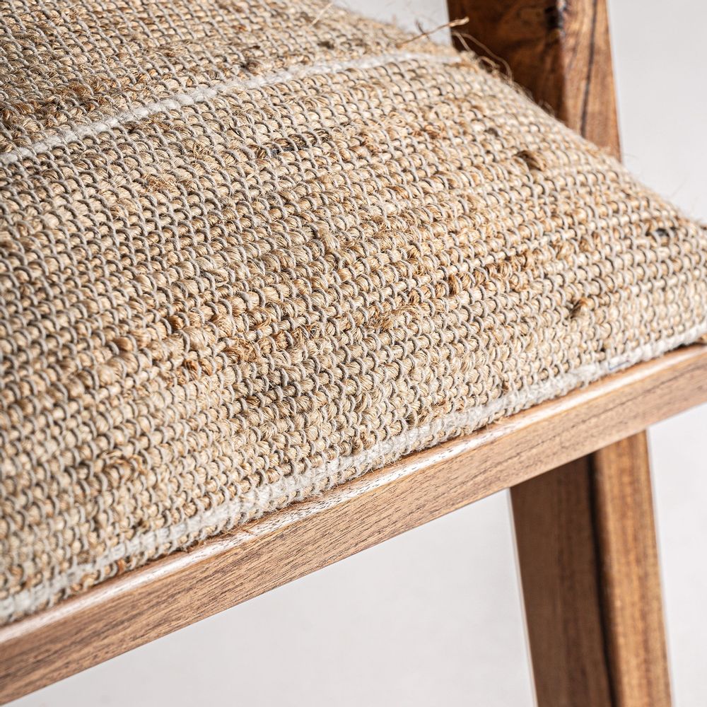 Armchairs - Brown mango wood armchair 61x82x73 cm - VICAL