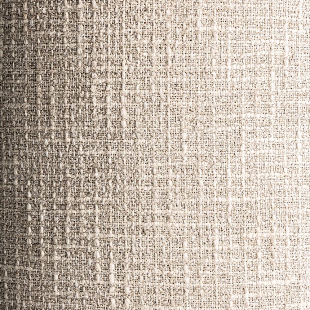 Footrests - Beige cotton footstool 48x48x41 cm - VICAL