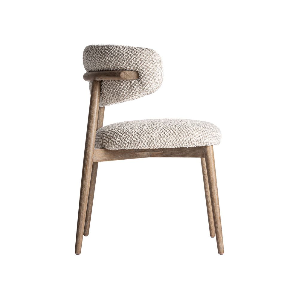 Chairs - Off-white ash wood chair 59x465x79 cm - VICAL