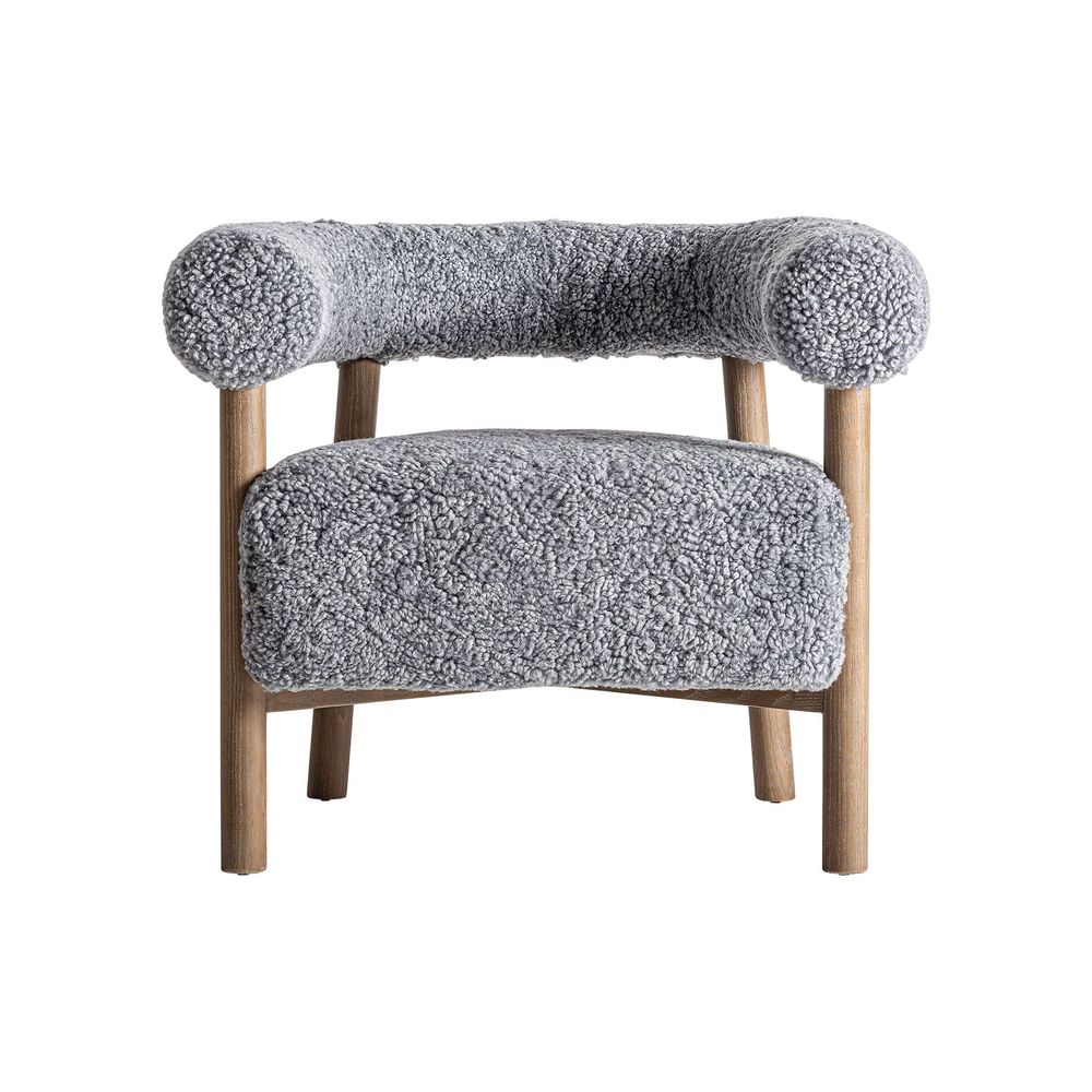 Fauteuils - Fauteuil en bois de frêne marron 78x67x70 cm - VICAL