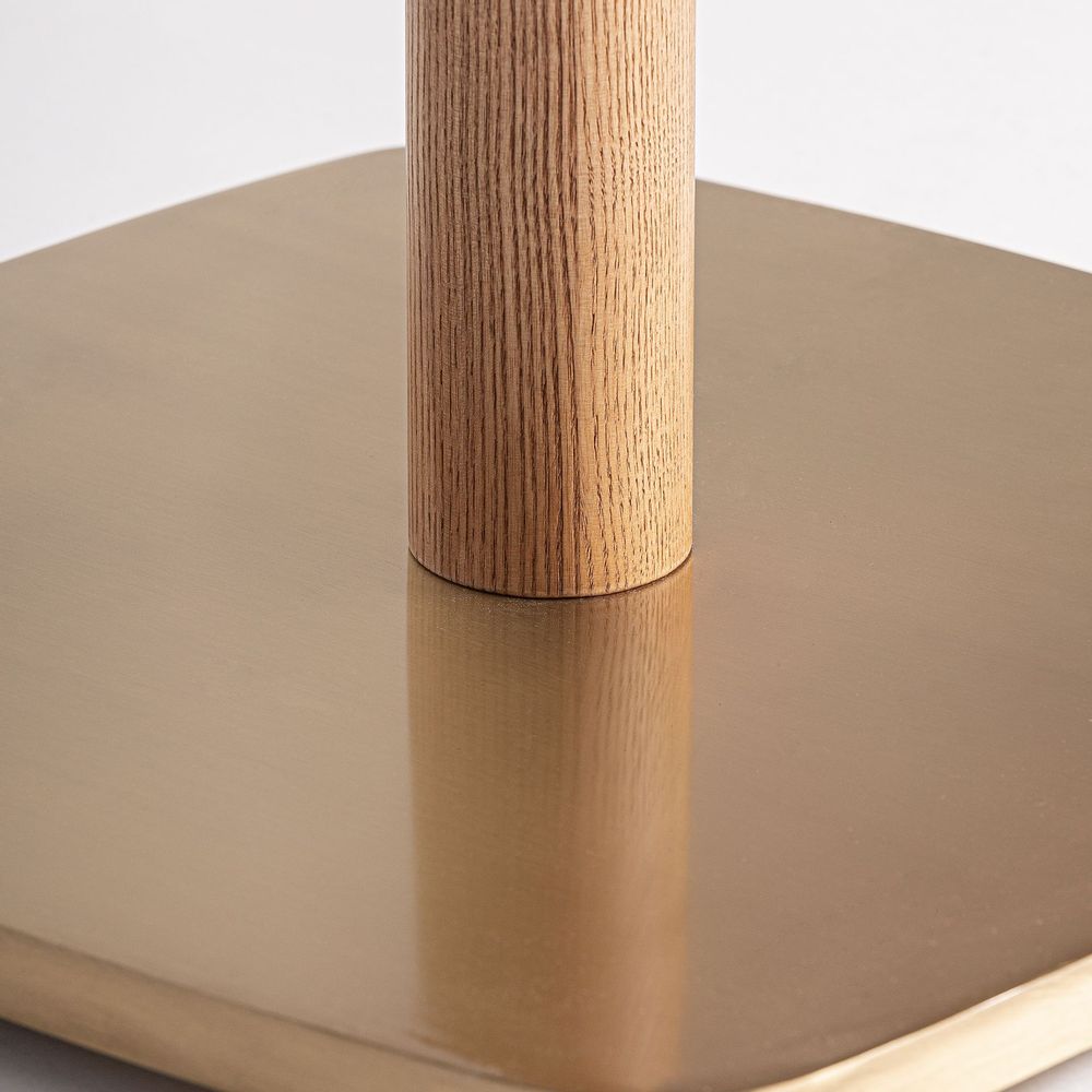 Autres tables - Table de bar en terrazzo blanc 50x50x66 cm - VICAL