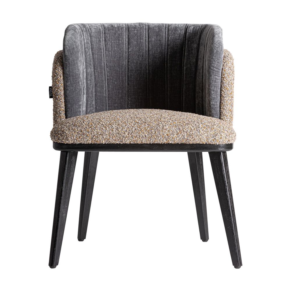 Chaises - Chaise en velours tons foncés 61x63x77 cm - VICAL