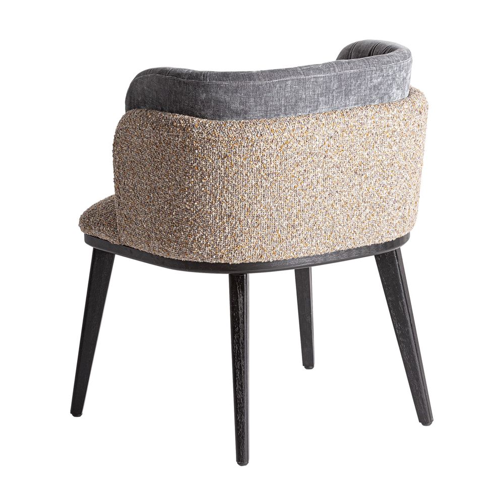 Chaises - Chaise en velours tons foncés 61x63x77 cm - VICAL