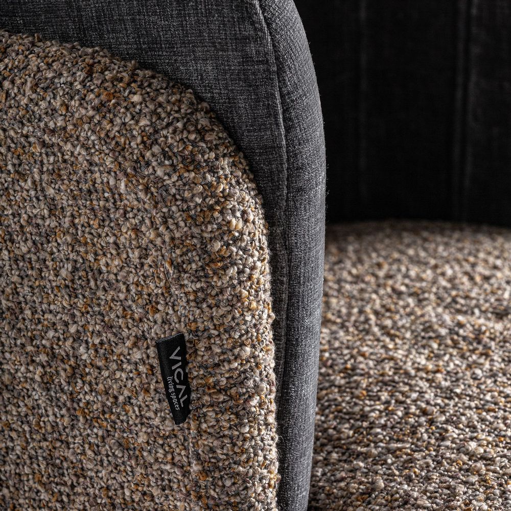 Chaises - Chaise en velours tons foncés 61x63x77 cm - VICAL