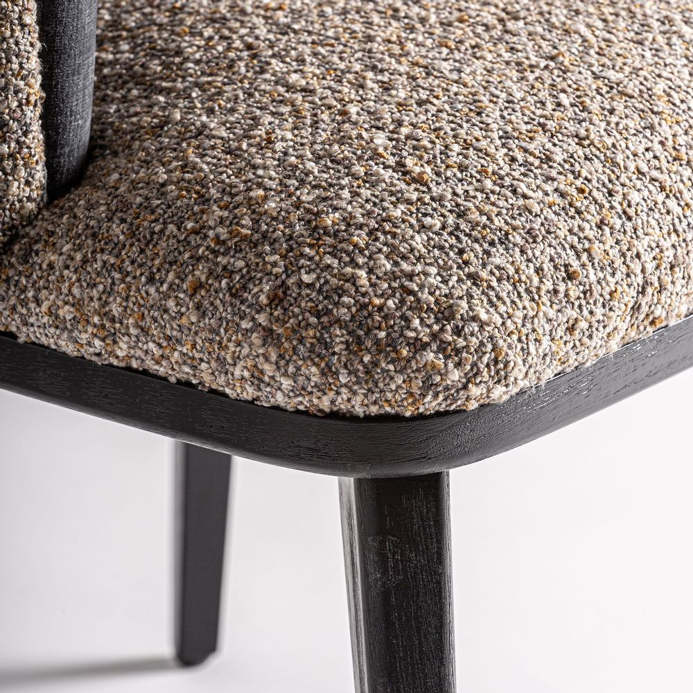 Chaises - Chaise en velours tons foncés 61x63x77 cm - VICAL