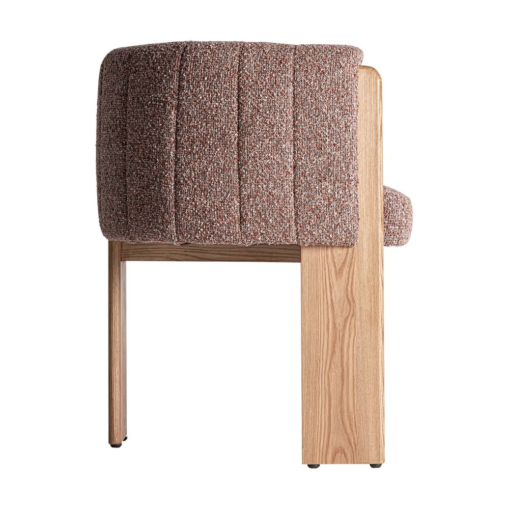 Chairs - Nounces brown polyester chair 63x60x77 cm - VICAL