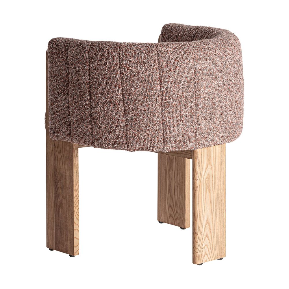 Chairs - Nounces brown polyester chair 63x60x77 cm - VICAL