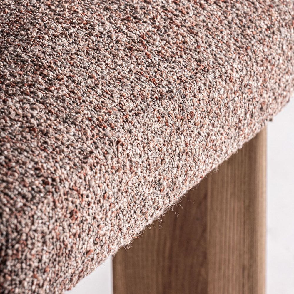 Chairs - Nounces brown polyester chair 63x60x77 cm - VICAL