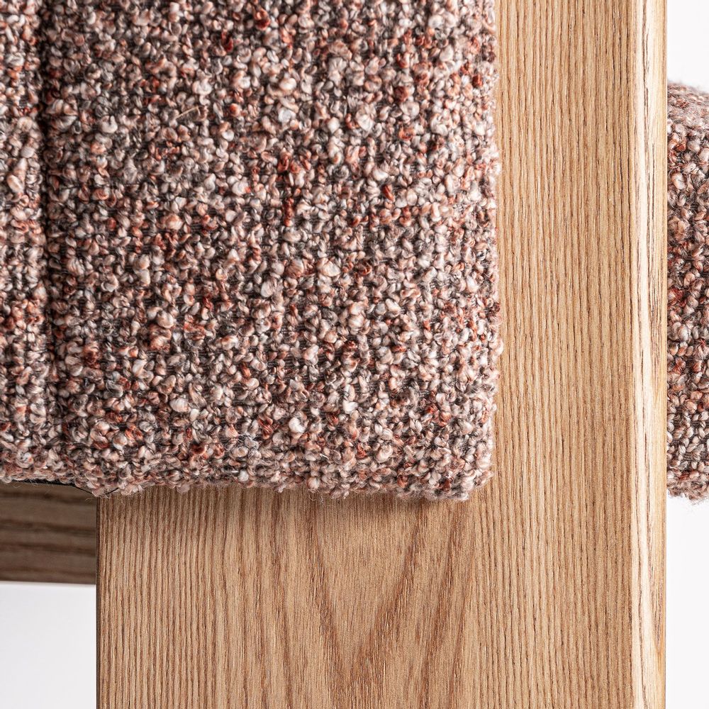 Chairs - Nounces brown polyester chair 63x60x77 cm - VICAL