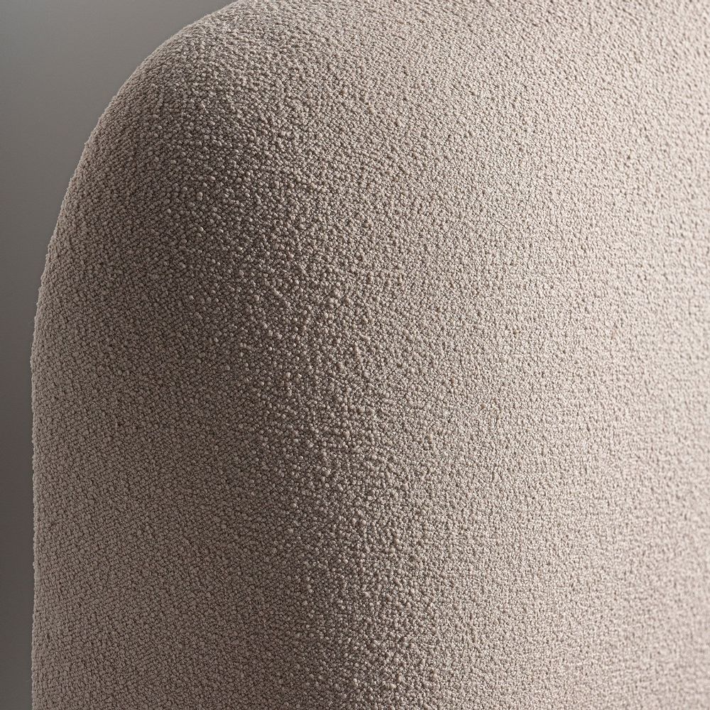 Beds - Beige linen bed 253x224x103 cm - VICAL