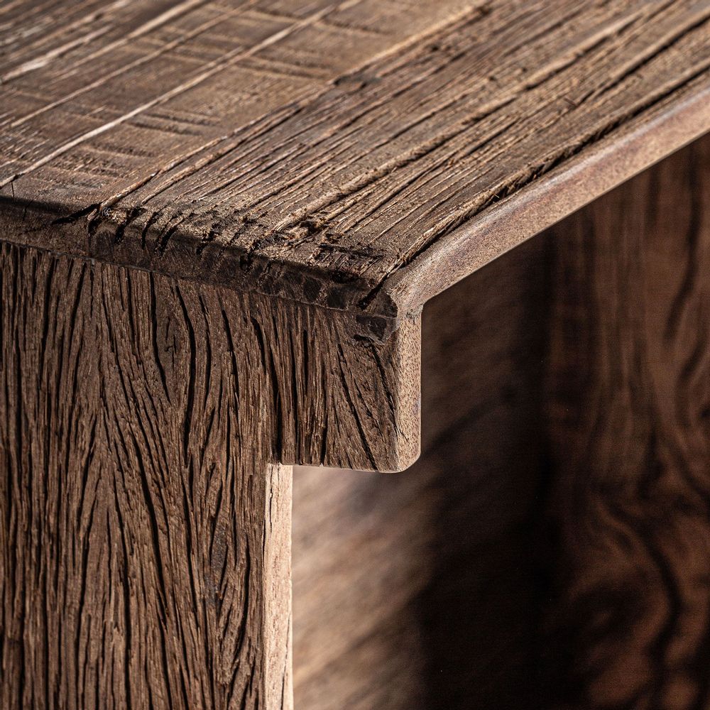 Autres tables - Casiers à vin en bois récupéré marron 90x21x47 cm - VICAL