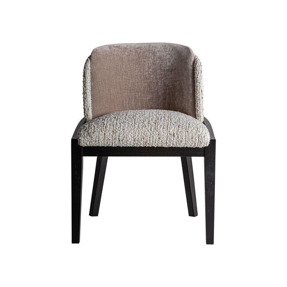 Chaises - Chaise en bois d´hévéa noir 60x62x84 cm - VICAL