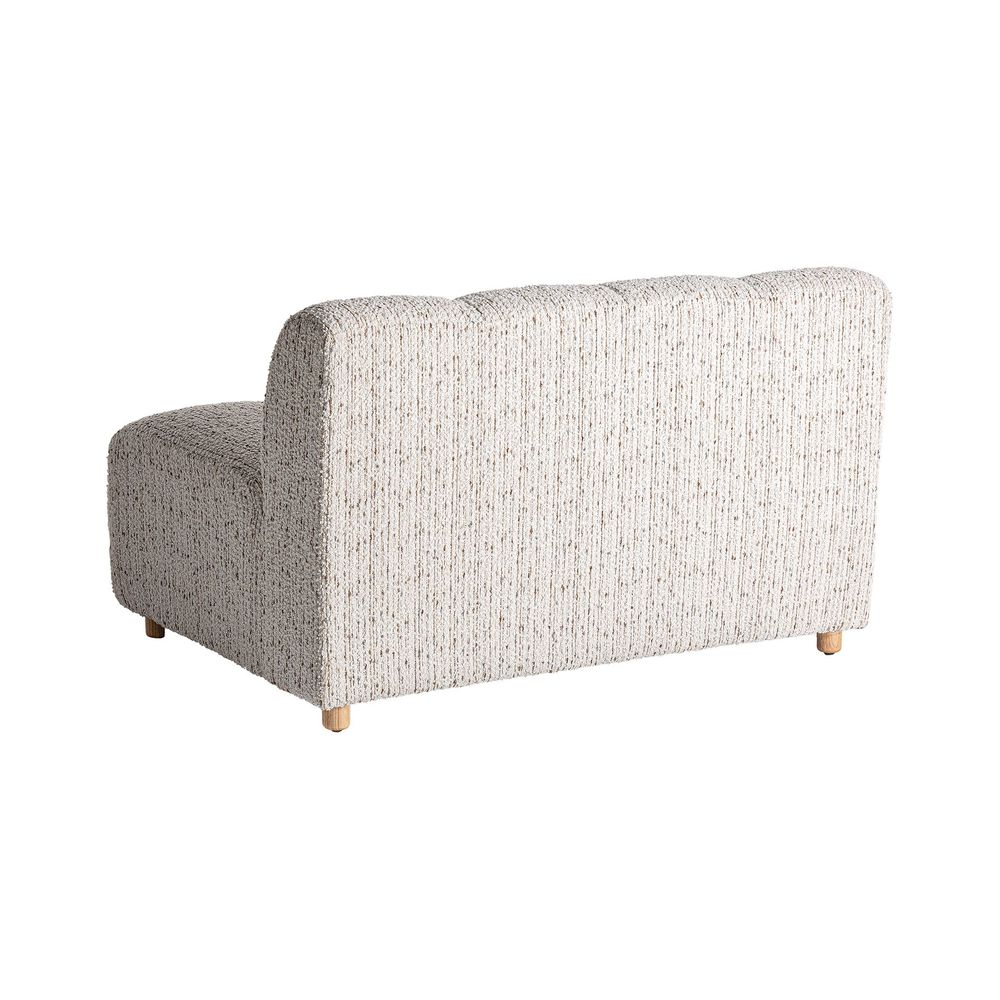 Sofas - Central sofa module in light brown pine wood 122x82x76 cm - VICAL