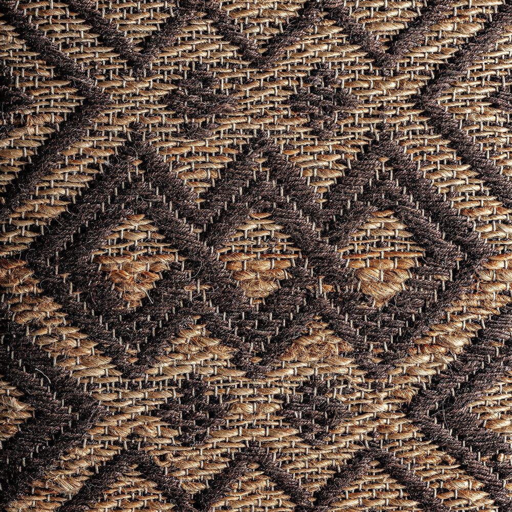 Benches - Nounces brown jute bench 123x40x49 cm - VICAL