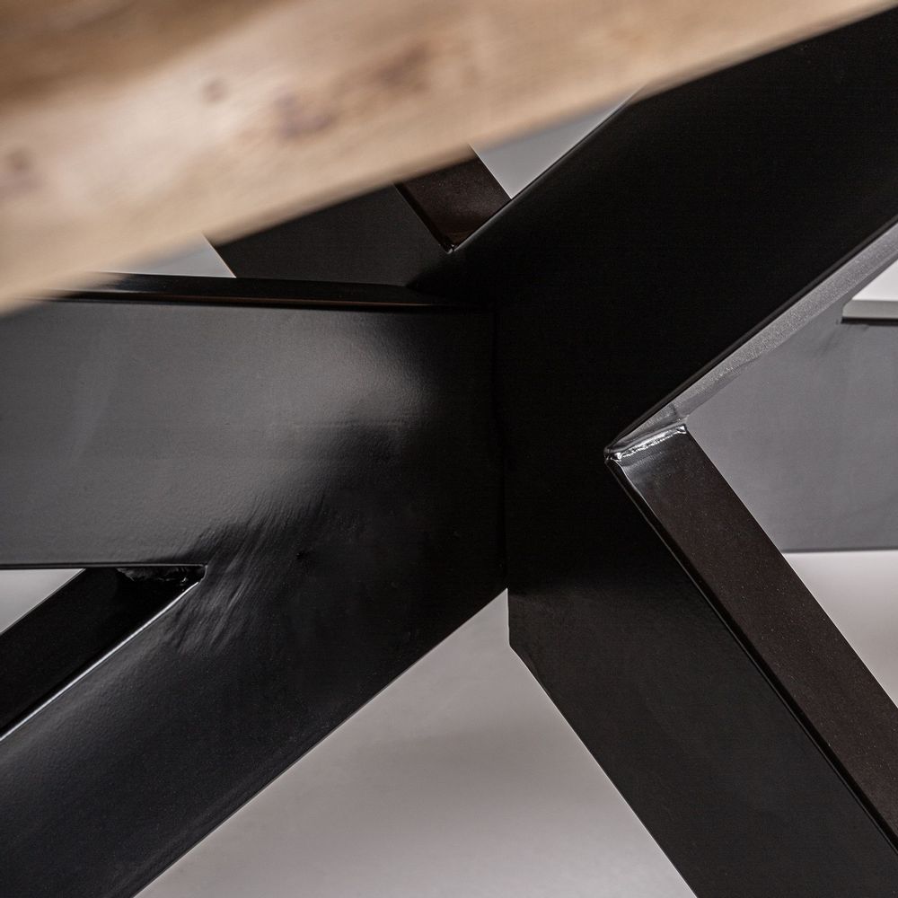 Dining Tables - Living room table in black acacia wood 320x110x77 cm - VICAL