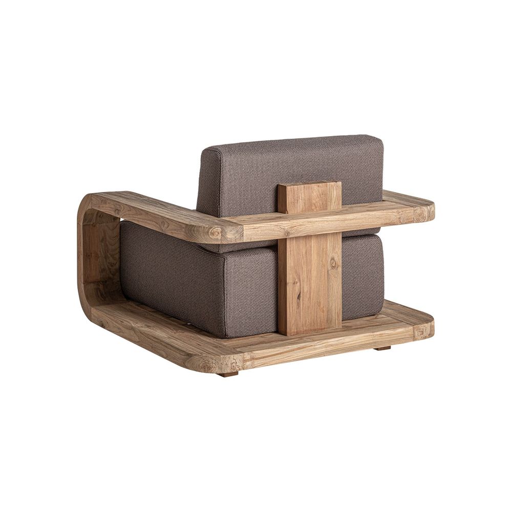 Fauteuils - Fauteuil en bois de chemin de fer marron 110x100x84 cm - VICAL