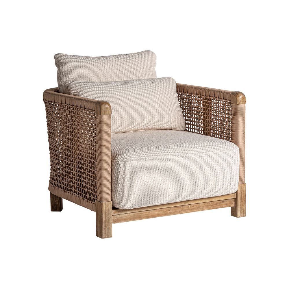 Armchairs - Brown railway wooden armchair 85x88x88 cm - VICAL