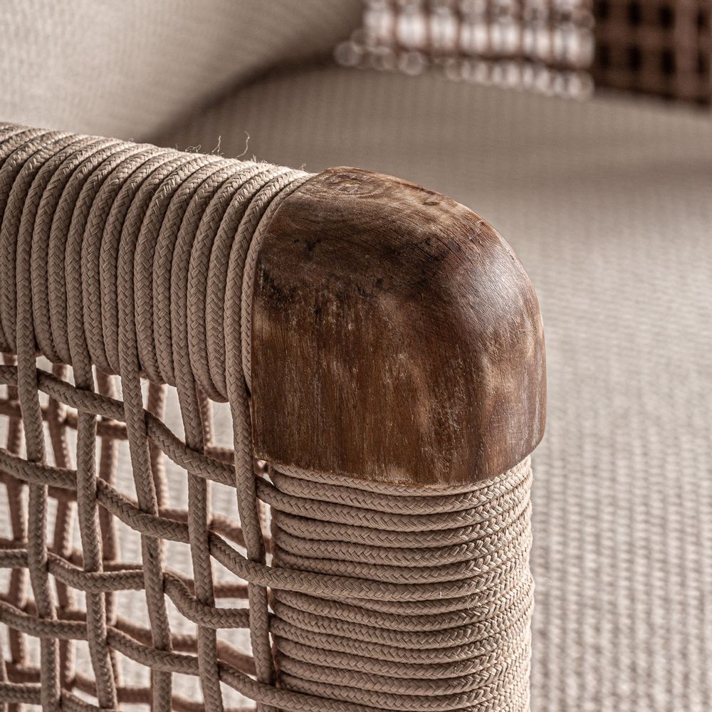Sofas - Brown railway wooden sofa 240x90x70 cm - VICAL