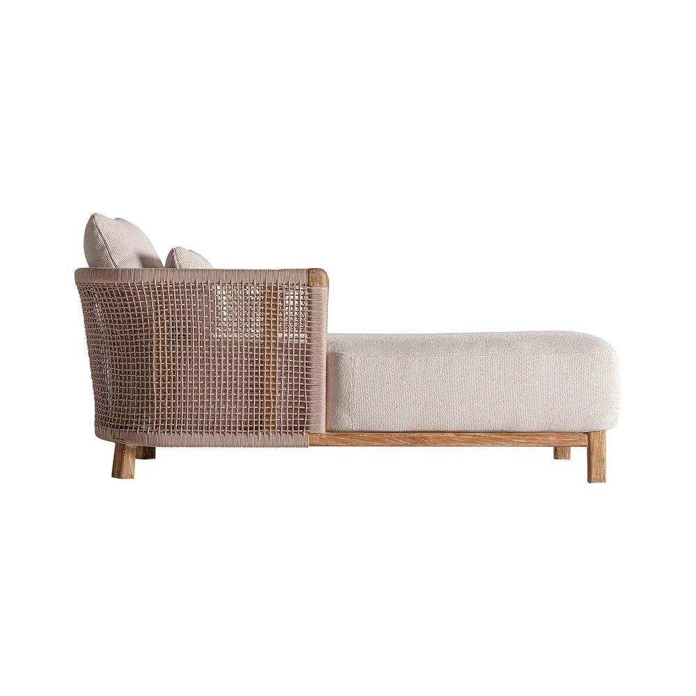 Sofas - Brown railway wooden deck chair 96x180x70 cm - VICAL