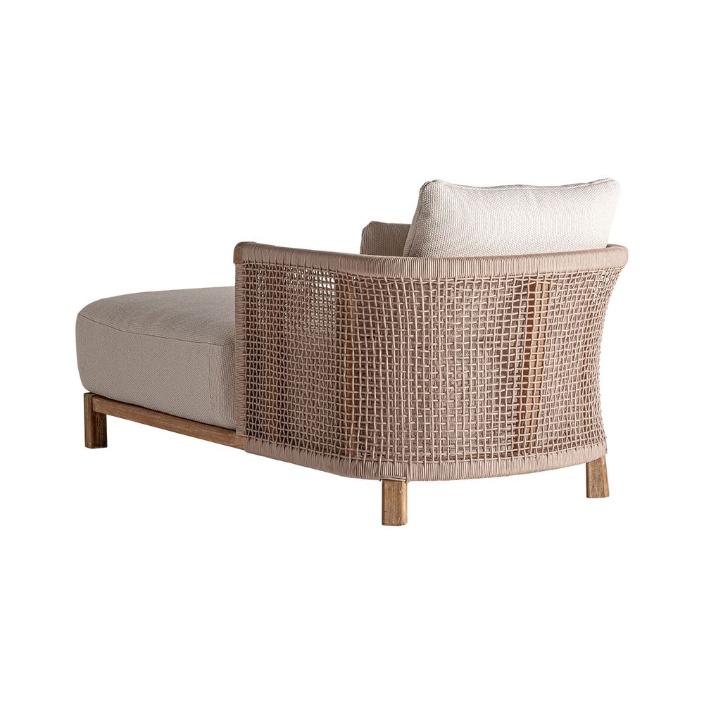 Sofas - Brown railway wooden deck chair 96x180x70 cm - VICAL