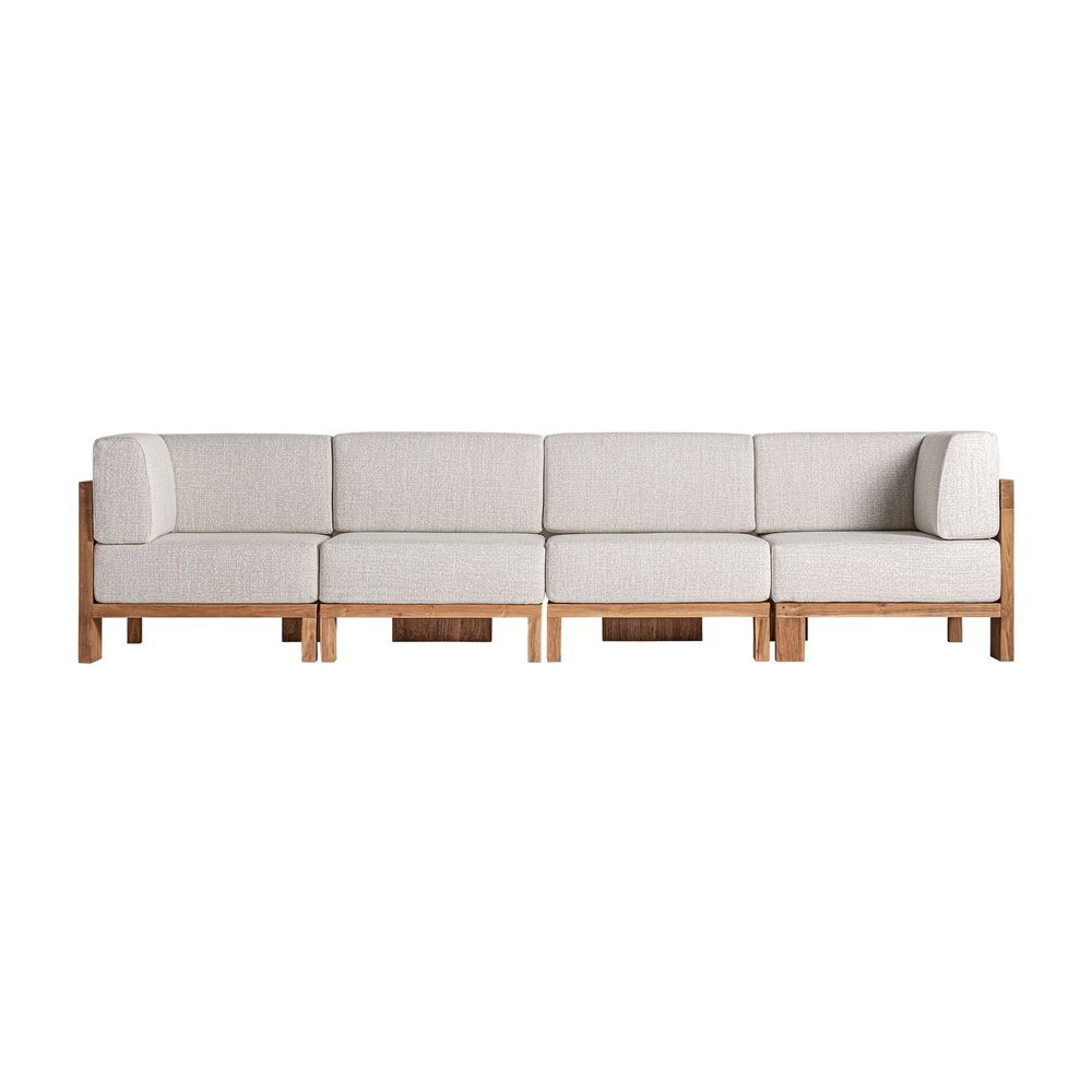 Canapés - D´angle en bois de chemin de fer marron 86x86x83 cm - VICAL