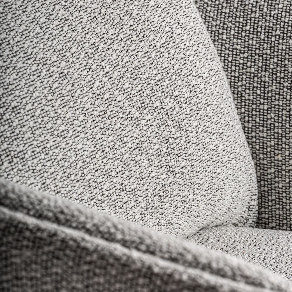 Armchairs - Gray polyester armchair 90x100x82 cm - VICAL