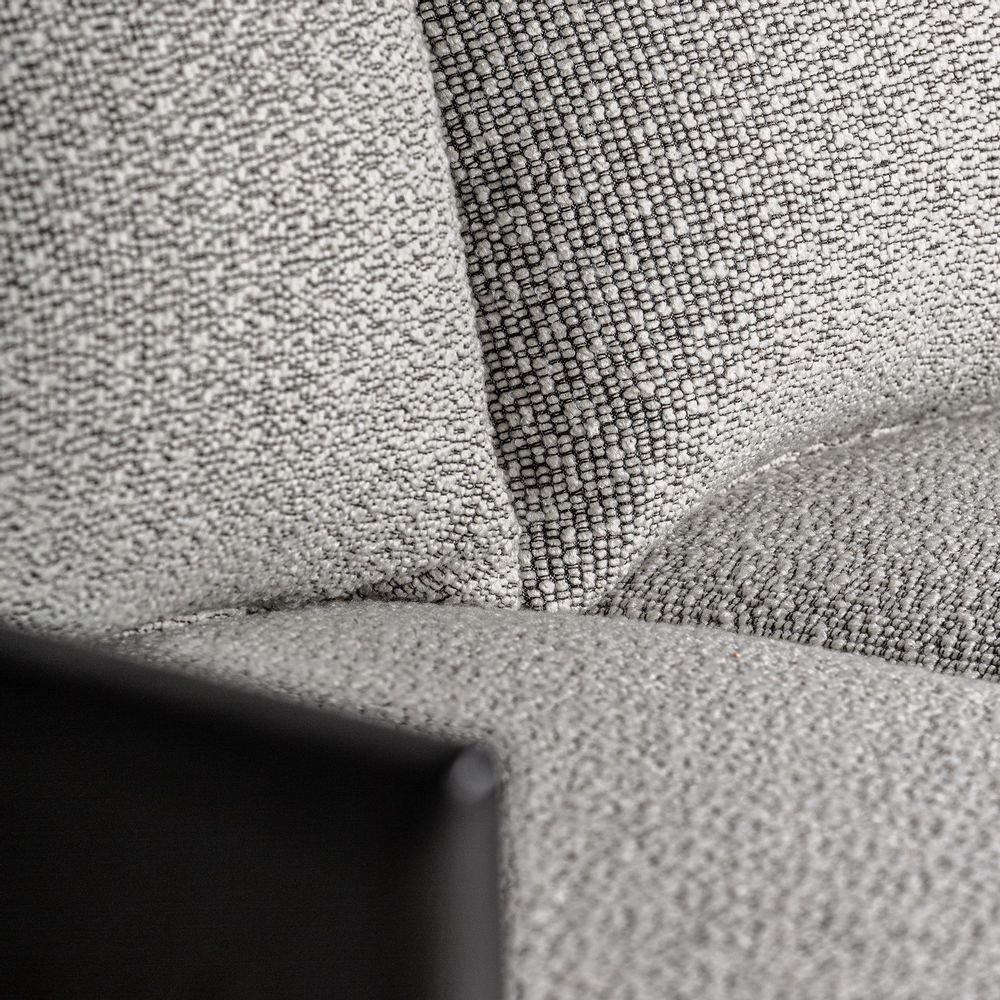 Canapés - Sofa en polyester gris 254x107x82 cm - VICAL