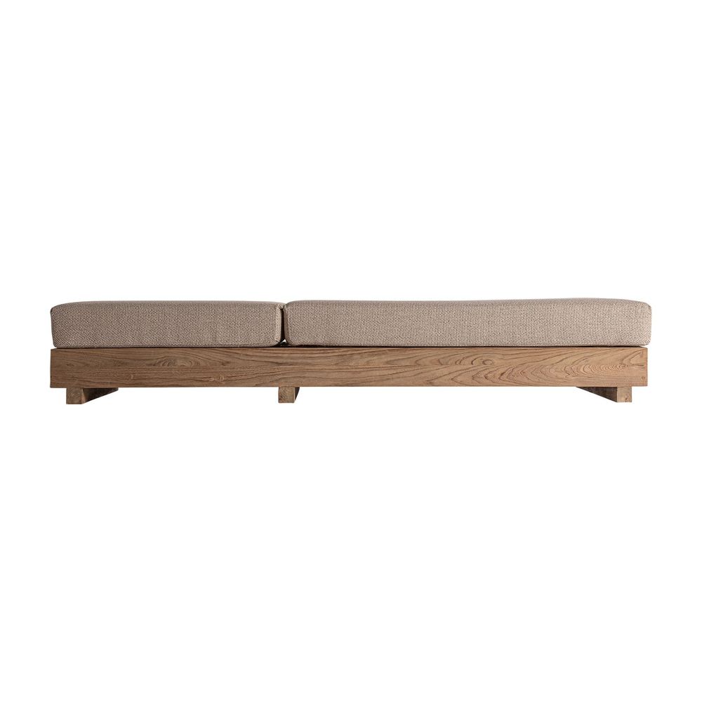 Canapés - Chaise longue en bois de chemin de fer marron 210x80x33 cm - VICAL