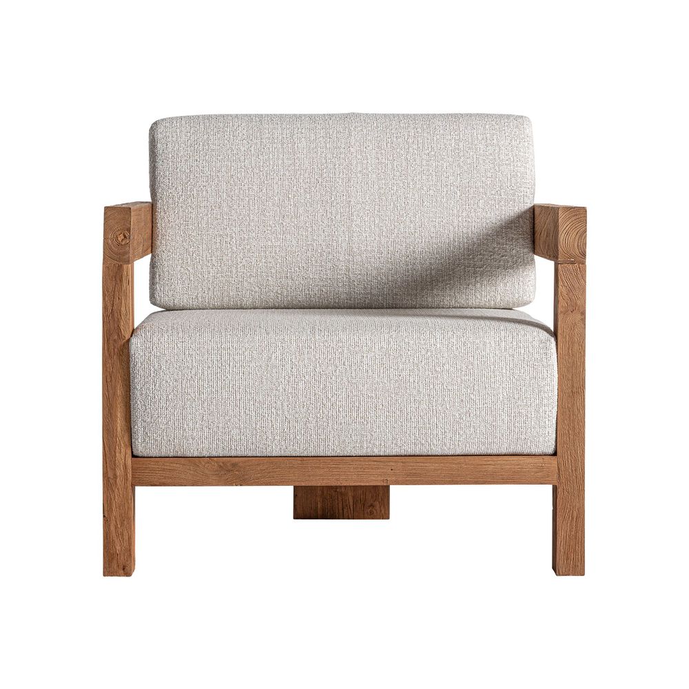 Fauteuils - Fauteuil en bois de chemin de fer marron 85x85x80 cm - VICAL
