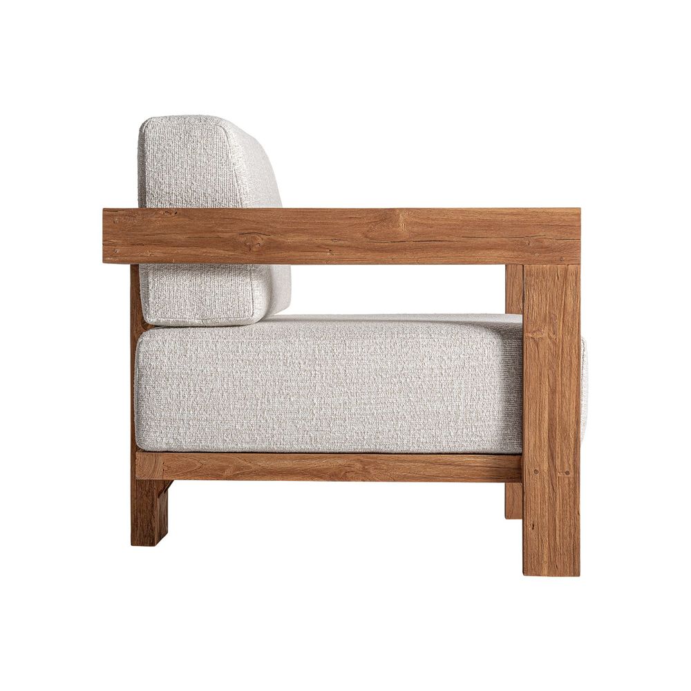 Fauteuils - Fauteuil en bois de chemin de fer marron 85x85x80 cm - VICAL