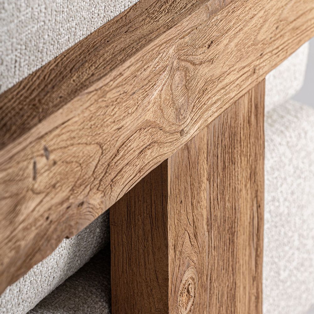 Canapés - Sofa en bois de chemin de fer marron 240x80x80 cm - VICAL