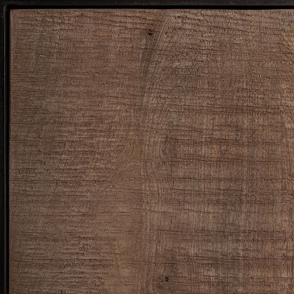Sideboards - Black mango wood sideboard 200x44x82 cm - VICAL