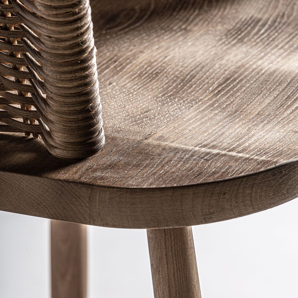 Tabourets - Tabouret en bois de sapin marron 60x53x100 cm - VICAL