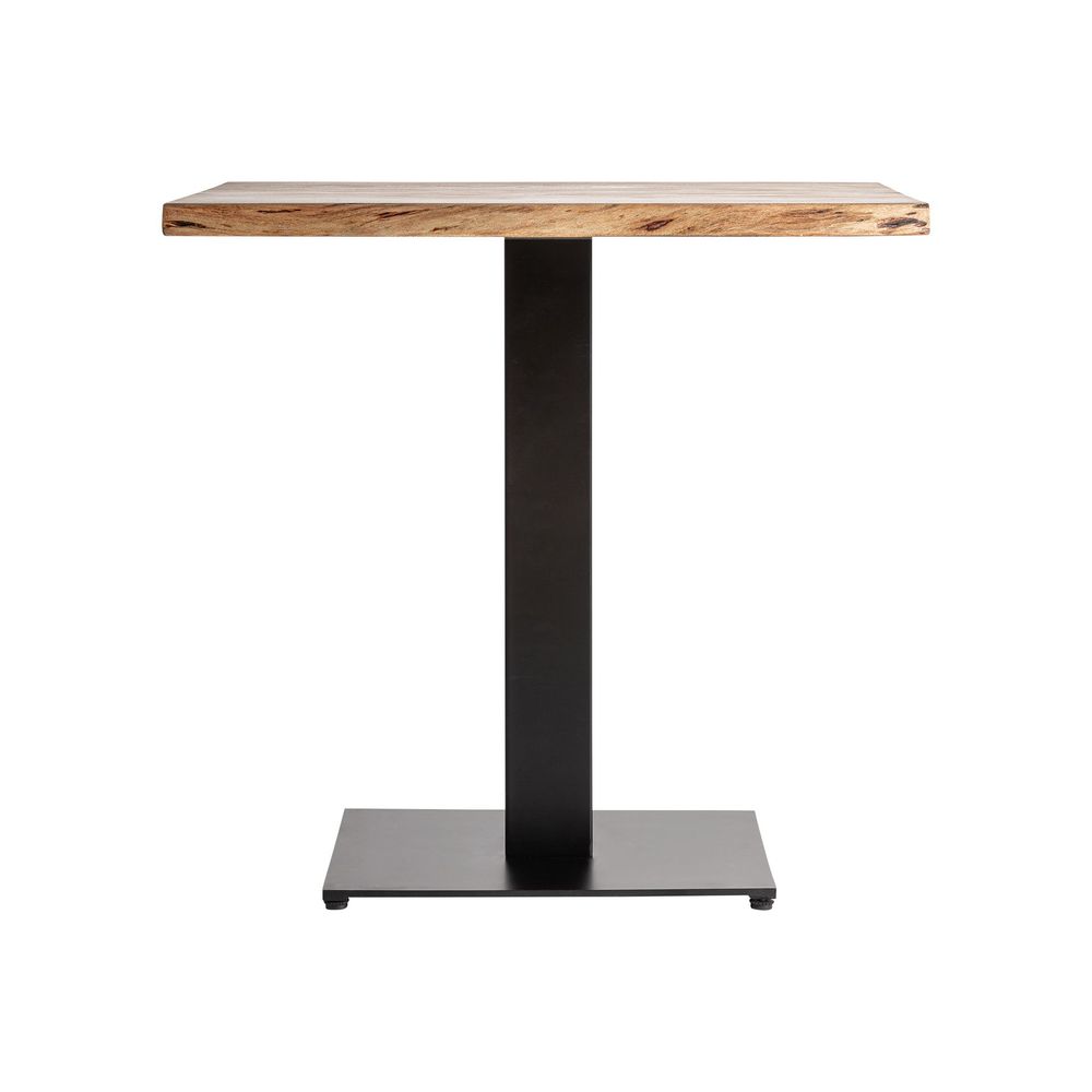 Autres tables - Table de bar en bois d´acacia noir 80x80x78 cm - VICAL
