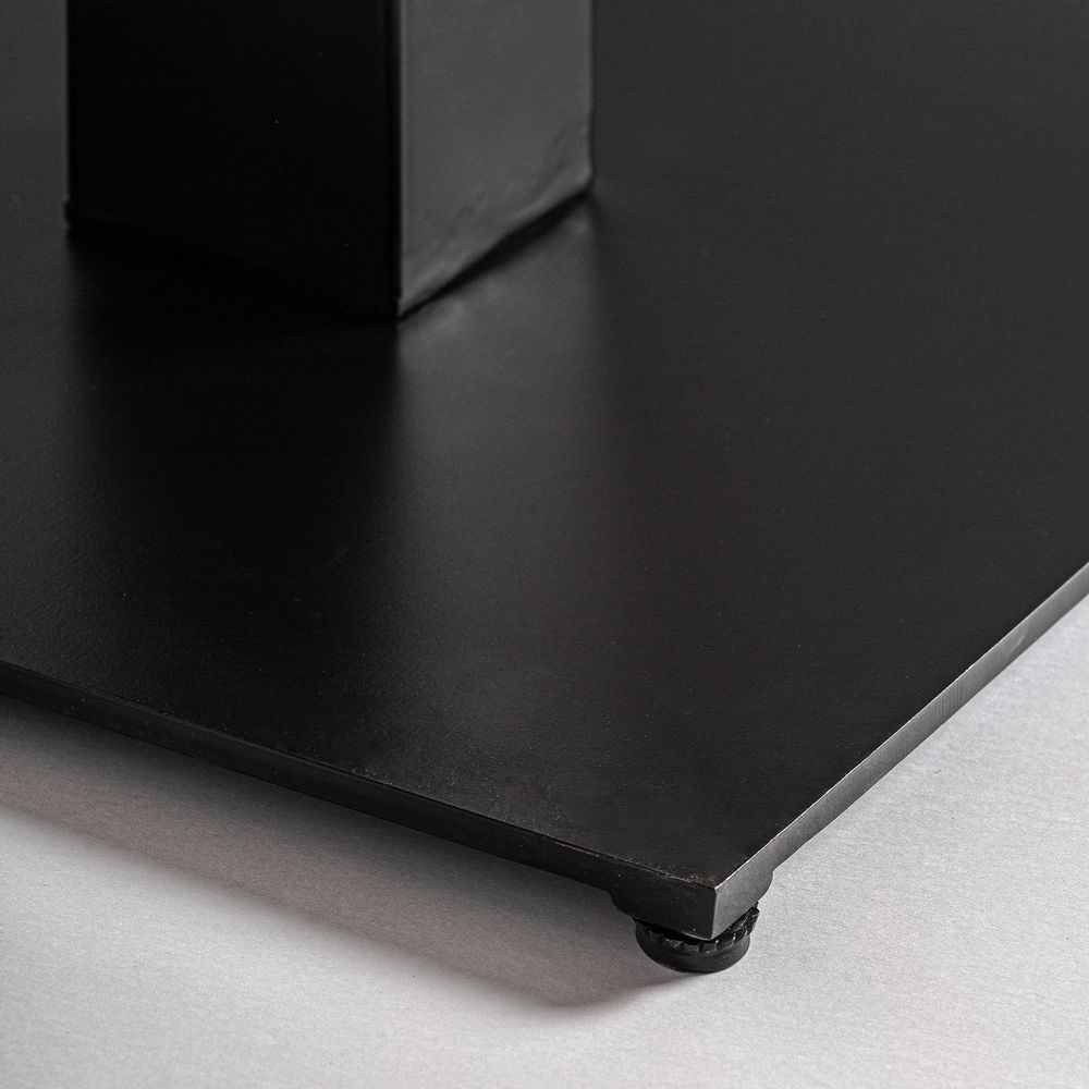 Autres tables - Table de bar en bois d´acacia noir 80x80x78 cm - VICAL