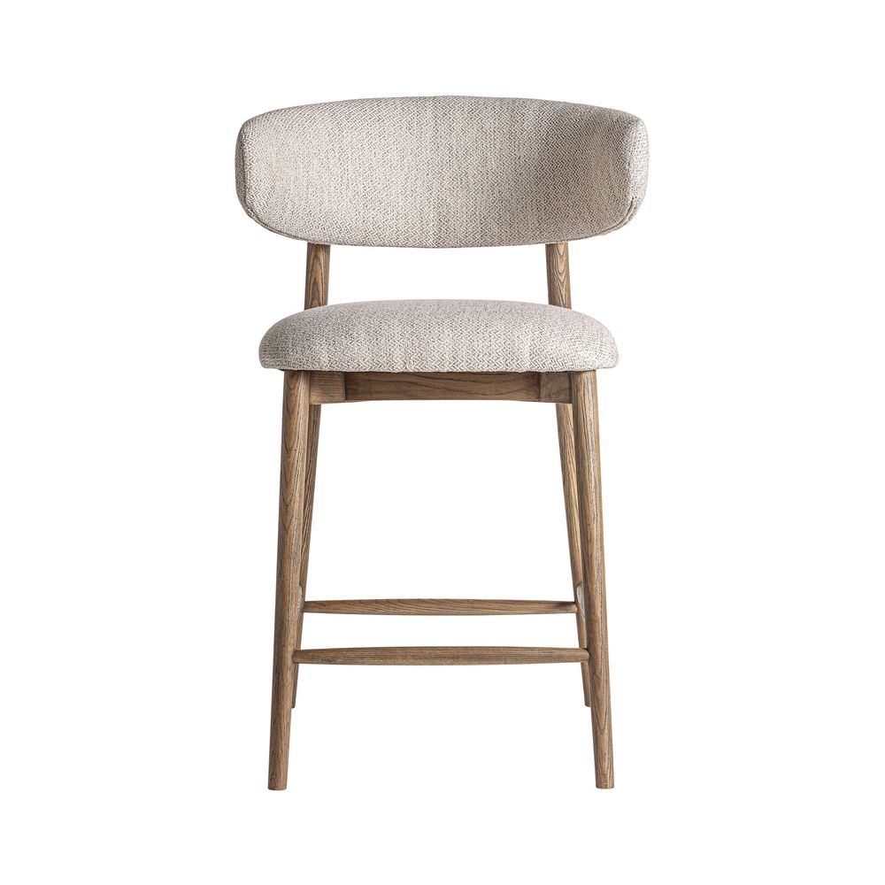 Tabourets - Tabouret en bois de frêne marron 59x56x96 cm - VICAL