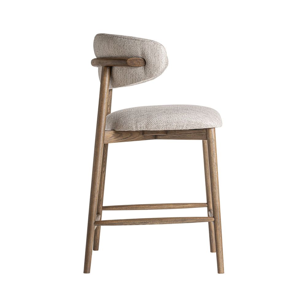 Tabourets - Tabouret en bois de frêne marron 59x56x96 cm - VICAL