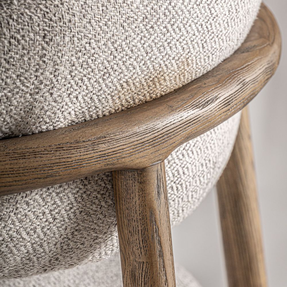 Tabourets - Tabouret en bois de frêne marron 59x56x96 cm - VICAL