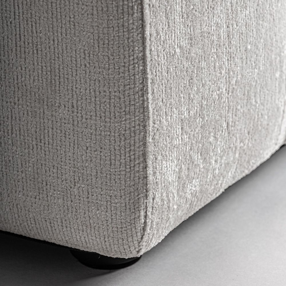 Sofas - Off-white polyester corner 140x106x85 cm - VICAL