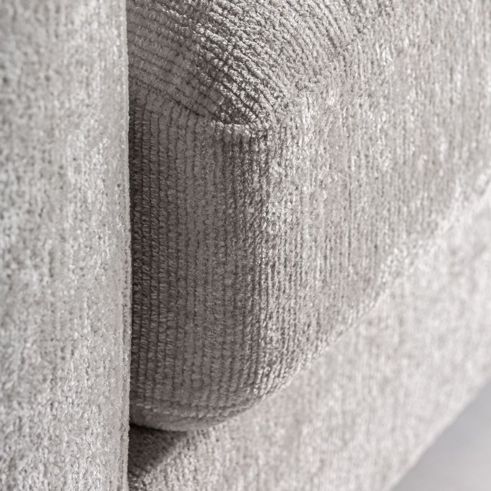Canapés - Module canapé central en polyester blanc cassé 96x107x84 cm - VICAL